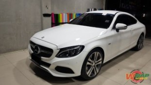 หุ้มฟิล์มใสกันรอยรถยนต์ Mercedes Benz C250