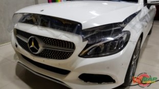 หุ้มฟิล์มใสกันรอยรถยนต์ Mercedes Benz C250 (4)