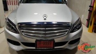 หุ้มฟิล์มใสกันรอยรถยนต์ Mercedes Benz E300 (2)