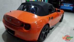 Wrap เปลี่ยนสีรถ BMW Z4 (Glossy Orange) [4]