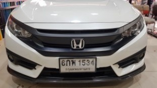 Wrap เปลี่ยนสีกระจังหน้าสีดำด้าน Honda Civic FC (1)