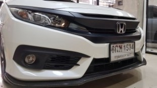 Wrap เปลี่ยนสีกระจังหน้าสีดำด้าน Honda Civic FC (2)