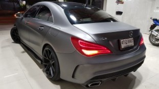 Wrap เปลี่ยนสีรถ Benz CLA250 สีเทาด้านเมทัลลิก (7)