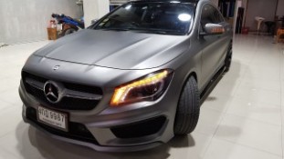 Wrap เปลี่ยนสีรถ Benz CLA250 สีเทาด้านเมทัลลิก (5)