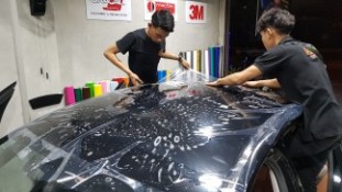 หุ้มฟิล์มใสกันรอยกันหิน BMW 520D [4]