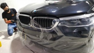 หุ้มฟิล์มใสกันรอยกันหิน BMW 520D [3]