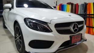 หุ้มฟิล์มใสกันรอยกันหิน Mercedes Benz C250 [1]