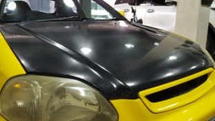 หุ้มเคฟล่า 6D ฝากระโปรงหน้า Honda Civic (2)