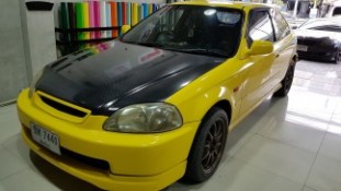 หุ้มเคฟล่า 6D ฝากระโปรงหน้า Honda Civic (4)